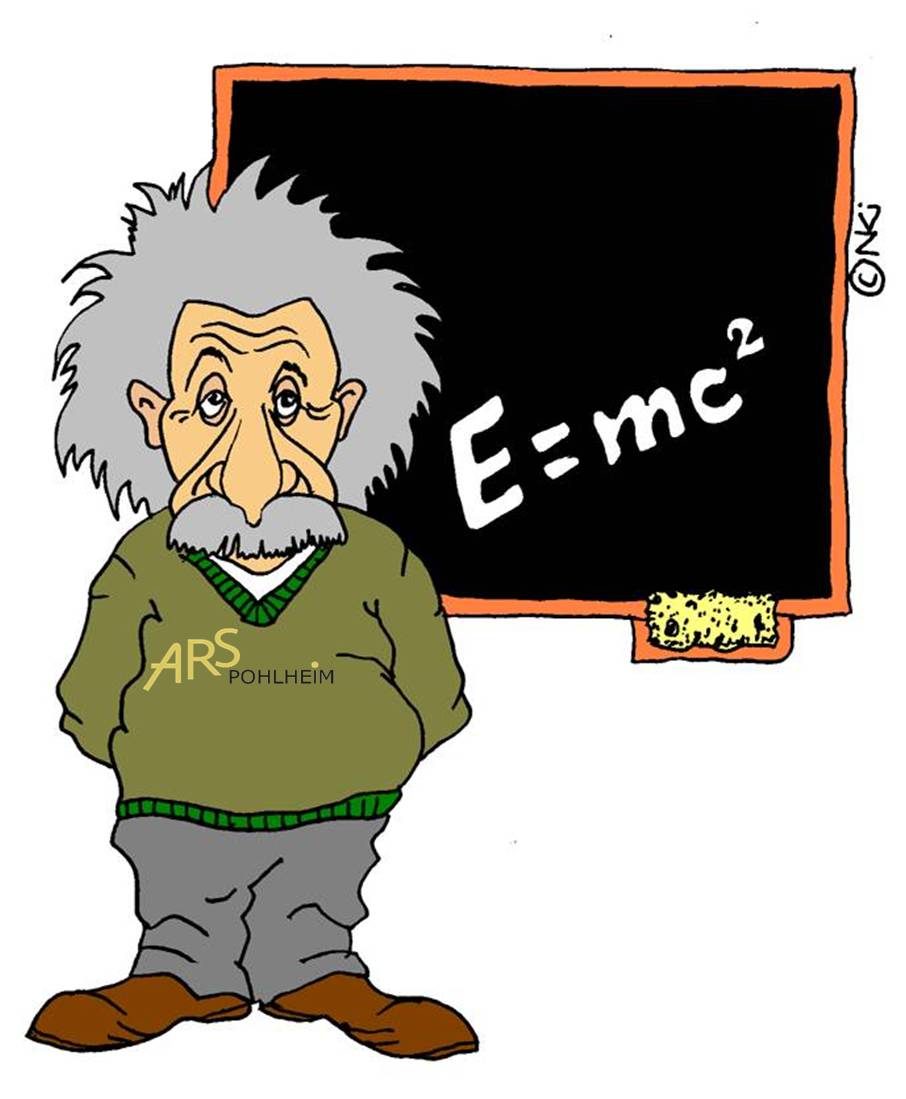 Einstein mit Logo